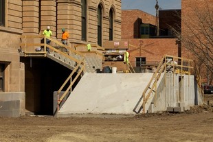 View Image 'Rebuilding the historic east staircase...'